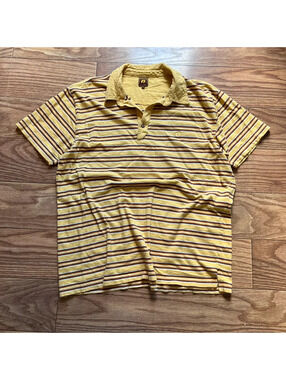 vintage hang ten striped surf polo